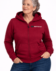 Sudadera con capucha calefactable - Mujer - Dual Heating | Borgoña