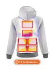 Sudadera con capucha calefactable - Hombre - Dual Heating | Gris