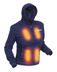 Sudadera con capucha calefactable - Mujer - Dual Heating | Azul Marino