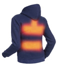 Sudadera con capucha calefactable - Mujer - Dual Heating | Azul Marino