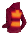 Sudadera con capucha calefactable - Mujer - Dual Heating | Borgoña