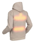 Sudadera con capucha calefactable - Hombre - Dual Heating | Beige