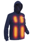 Sudadera con capucha calefactable - Hombre - Dual Heating | Azul Marino