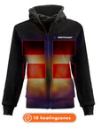 Sudadera con capucha calefactable - Mujer - Dual Heating | Negra