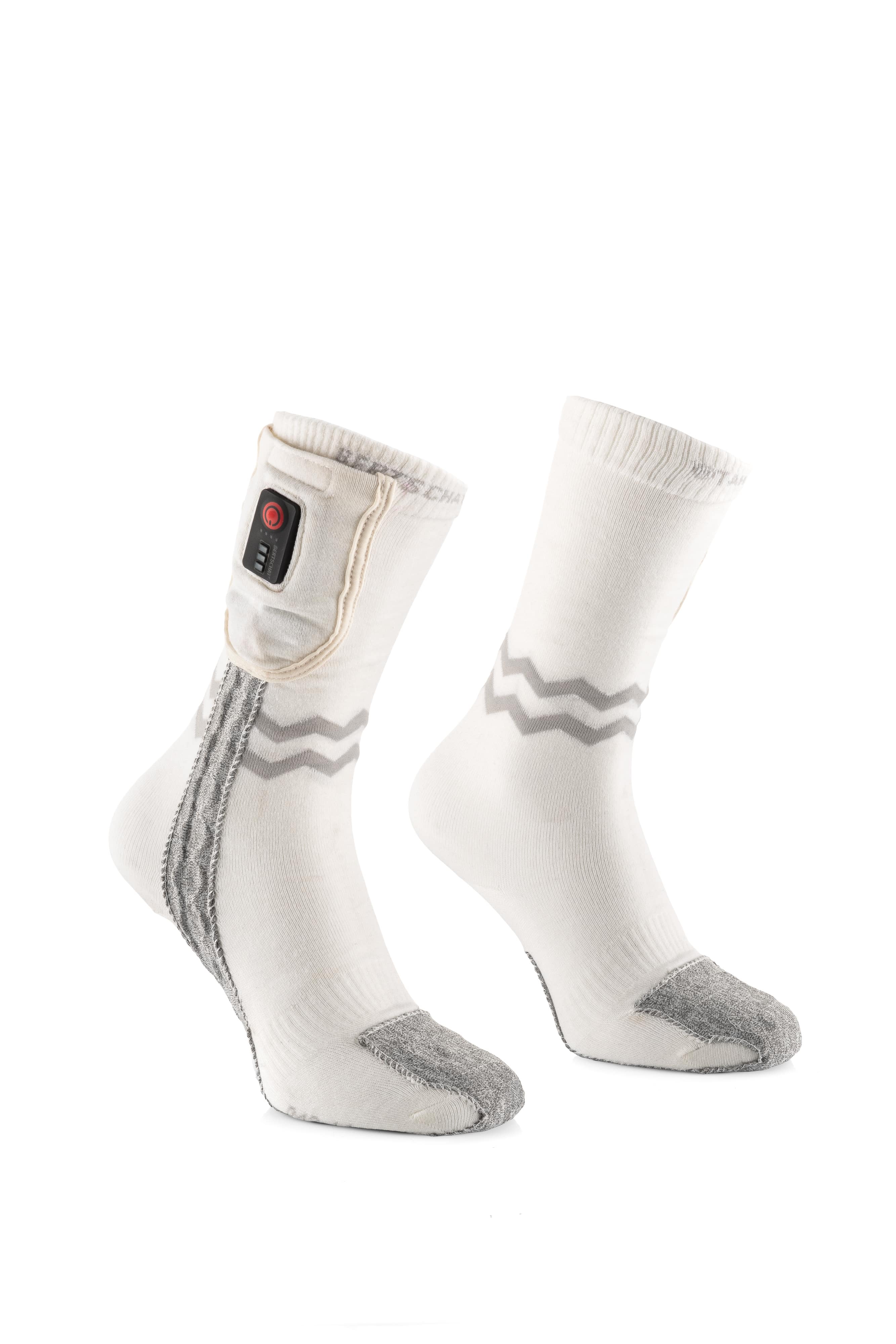 Calcetines Calefactables - Aerowhite | Edición Deportiva - USB-C | Finos y Resistentes