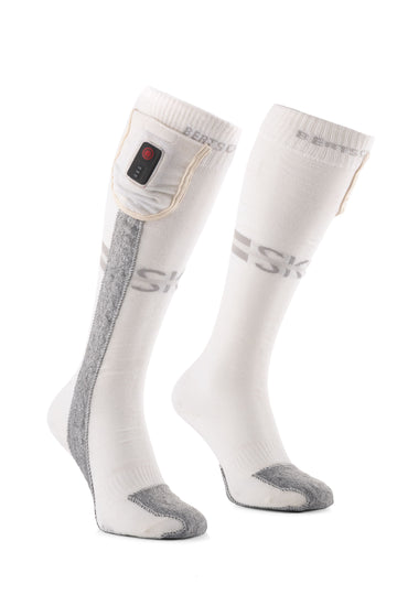 Calcetines Calefactables - Aerowhite | Edición Deportes de Invierno - USB-C | Finos y Resistentes