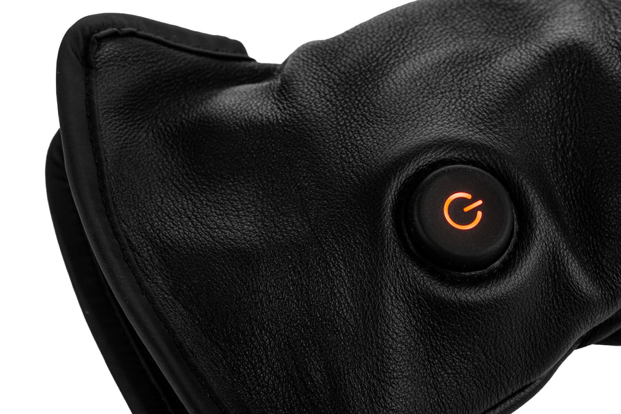 Guantes de Cuero Calefactables para Mujer - USB-C | Piel de Oveja