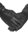 Guantes de Cuero Calefactables para Mujer - USB-C | Piel de Oveja