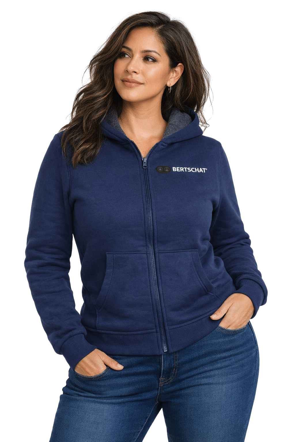 Sudadera con capucha calefactable - Mujer - Dual Heating | Azul Marino