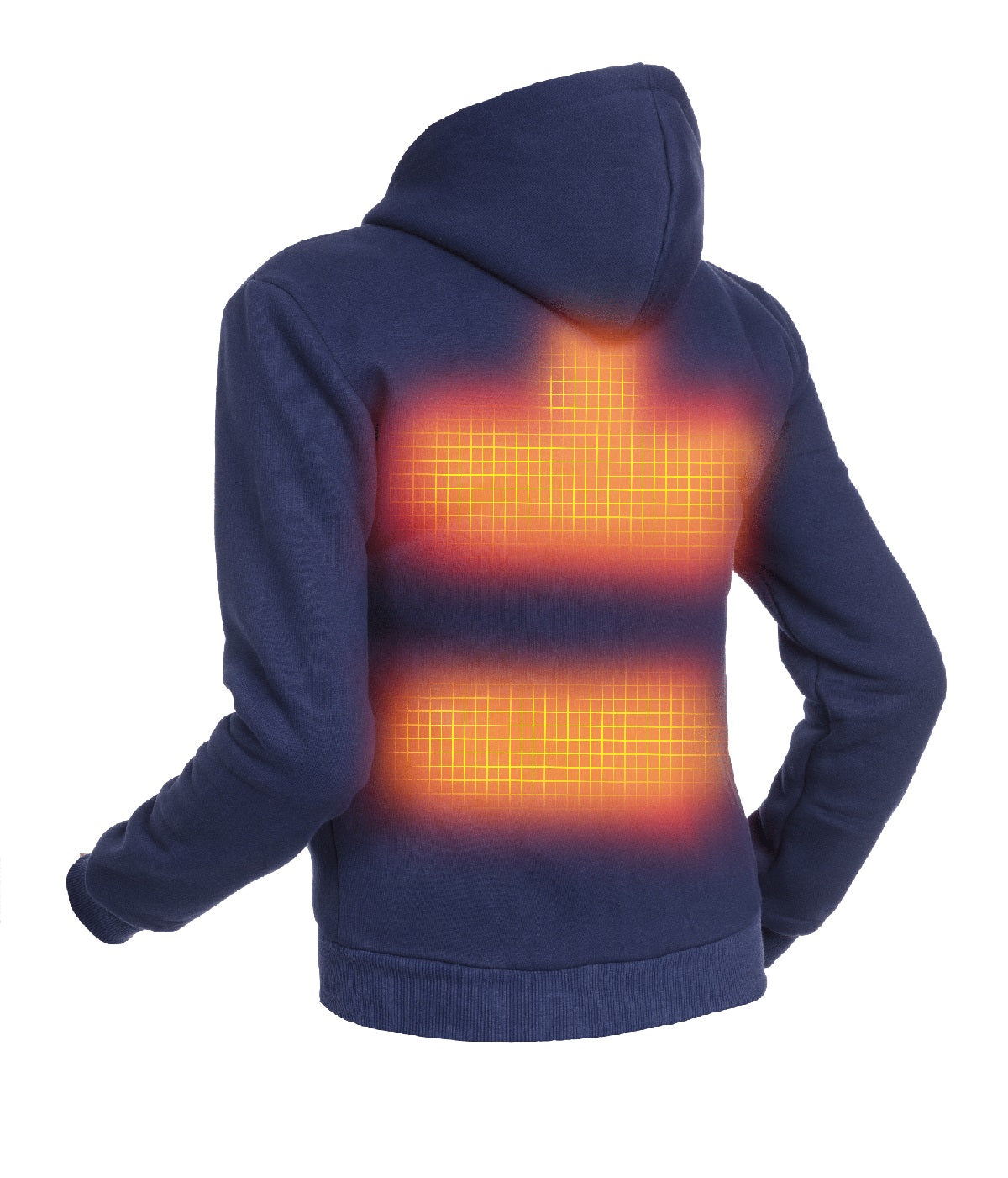 Sudadera con capucha calefactable - Mujer - Dual Heating | Azul Marino