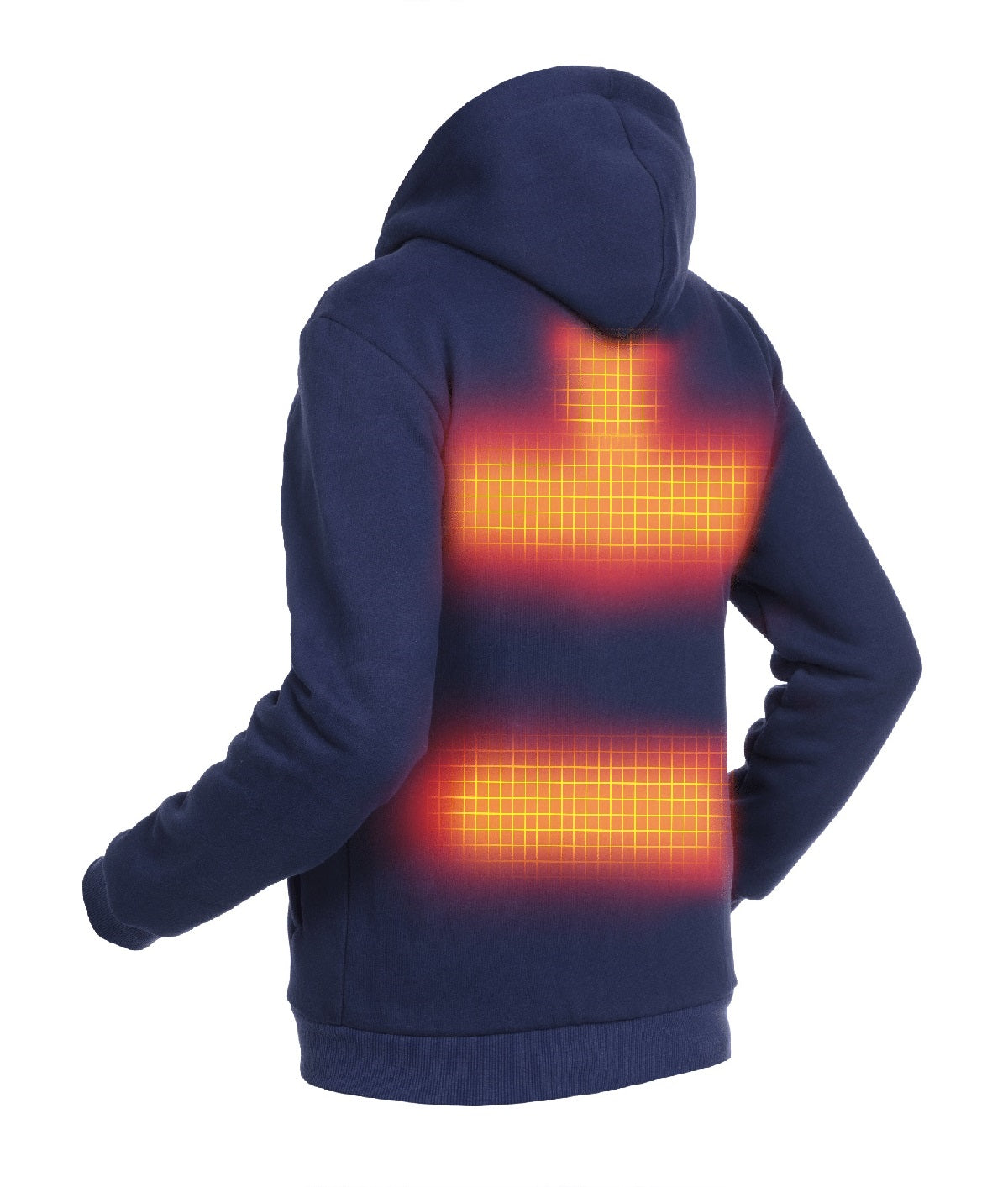 Sudadera con capucha calefactable - Hombre - Dual Heating | Azul Marino