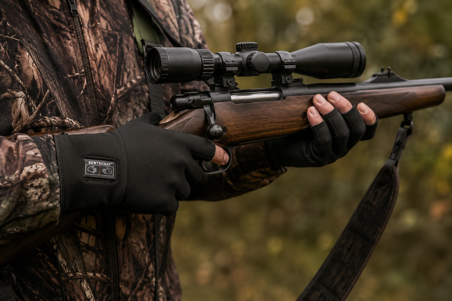 Guantes Interiores Calefactables sin Dedos – Dual Heating