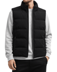 Chaleco Acolchado Calefactable para Hombre Negro – Dual Heating