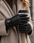 Guantes de Piel Calefactables para Mujer – Dual Heating