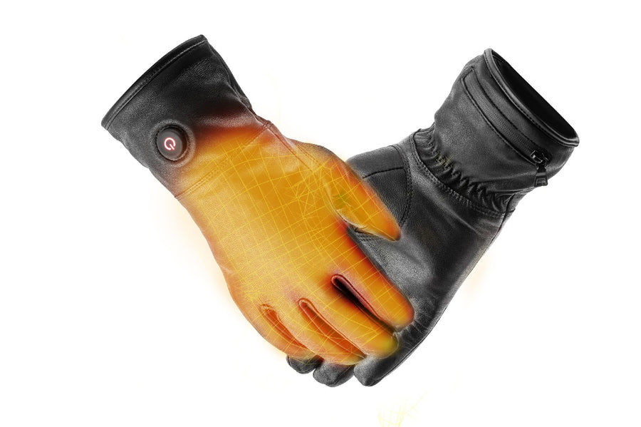 Guantes de piel calefactables - Single Heating