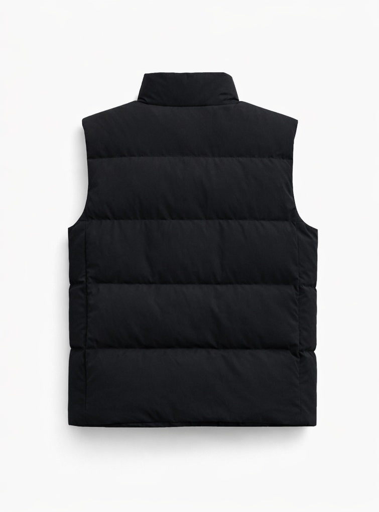 Chaleco Acolchado Calefactable para Hombre Negro – Dual Heating