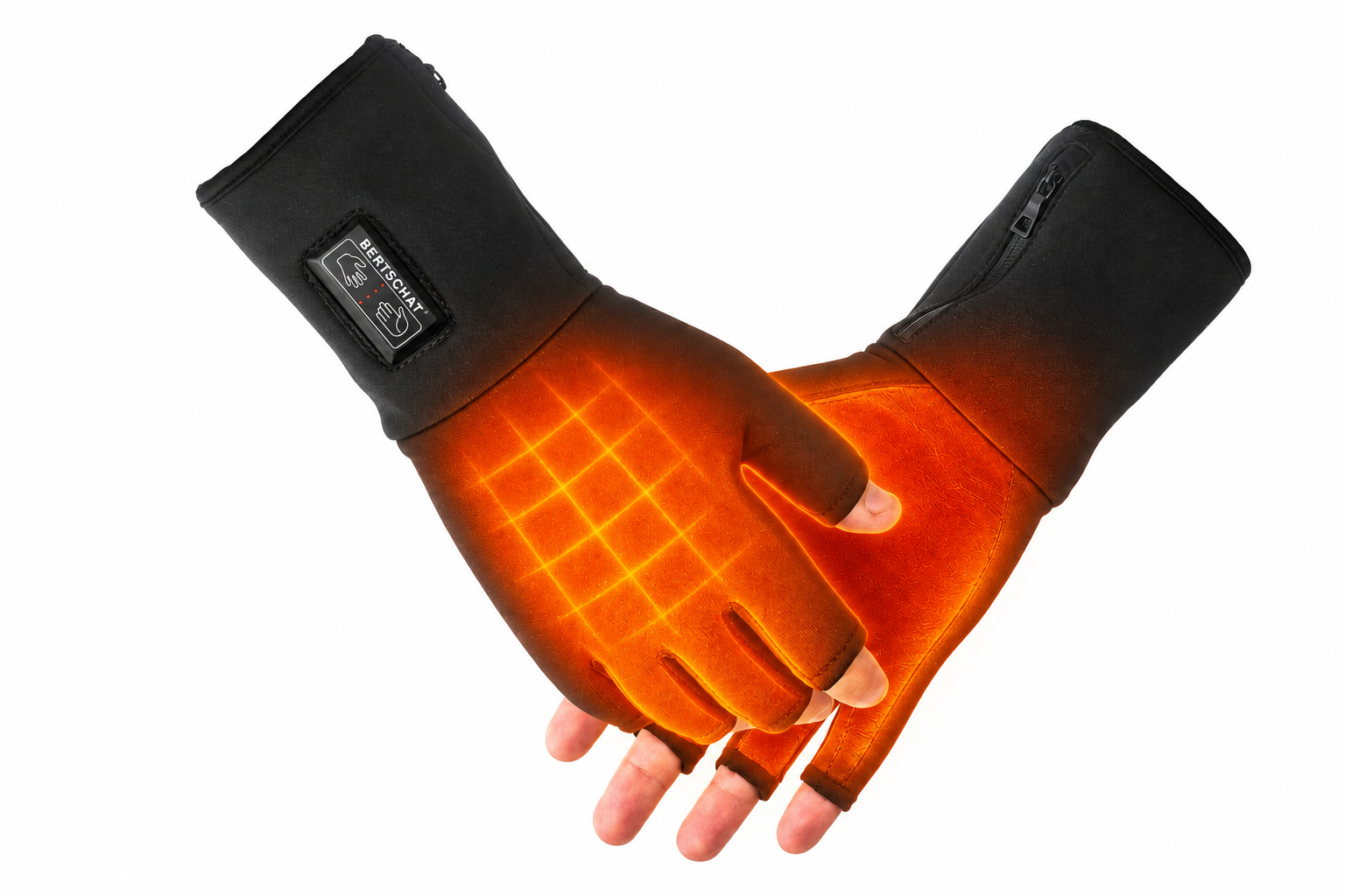 Guantes Interiores Calefactables sin Dedos – Dual Heating