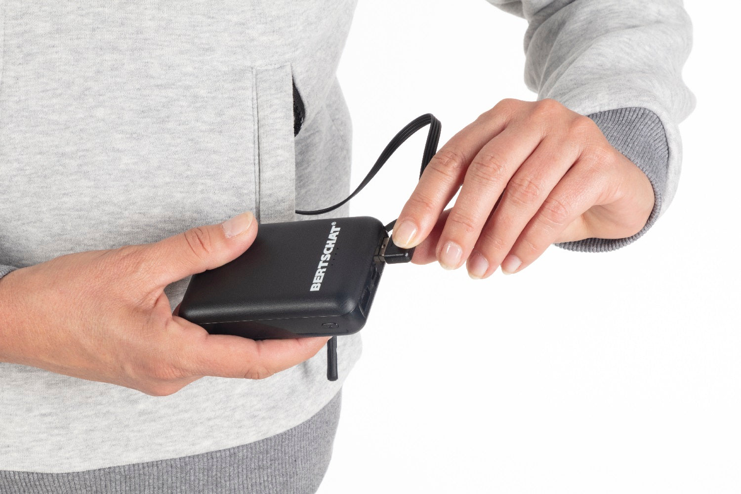 Sudadera con capucha calefactable - Mujer - Dual Heating | Gris