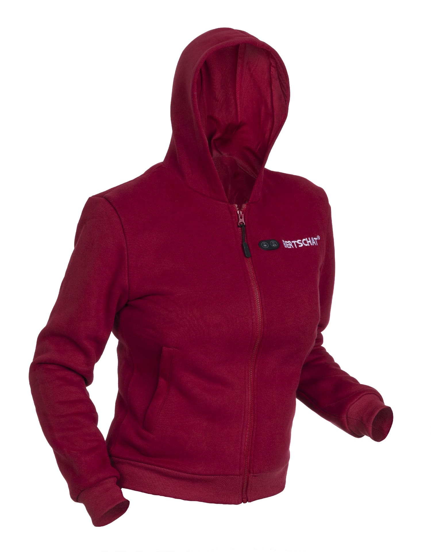 Sudadera con capucha calefactable - Mujer - Dual Heating | Borgoña