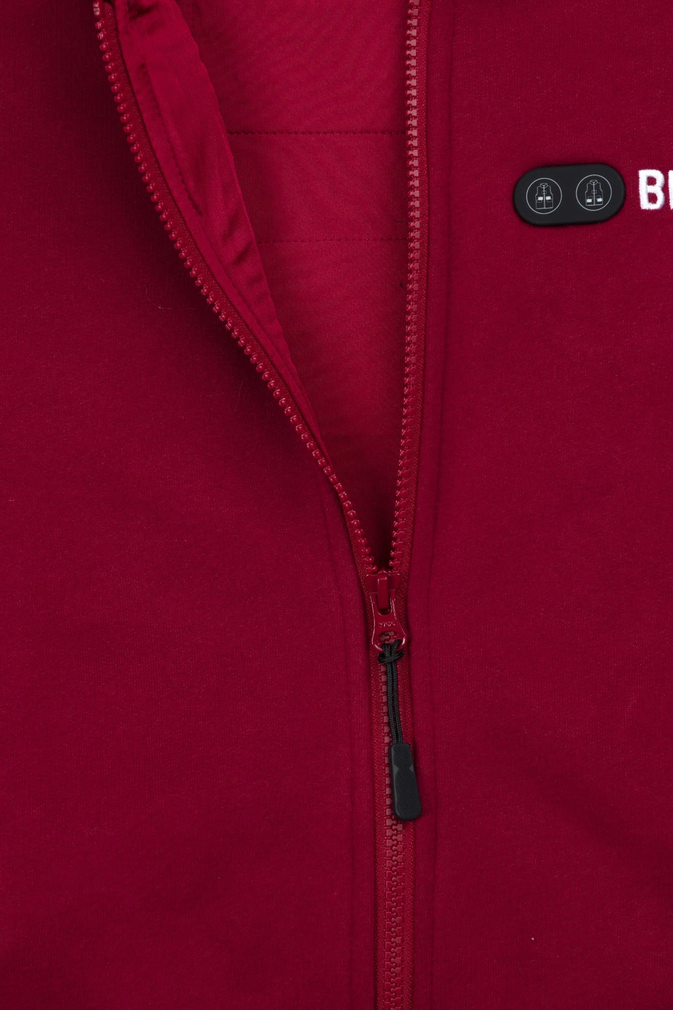 Sudadera con capucha calefactable - Hombre - Dual Heating | Borgoña